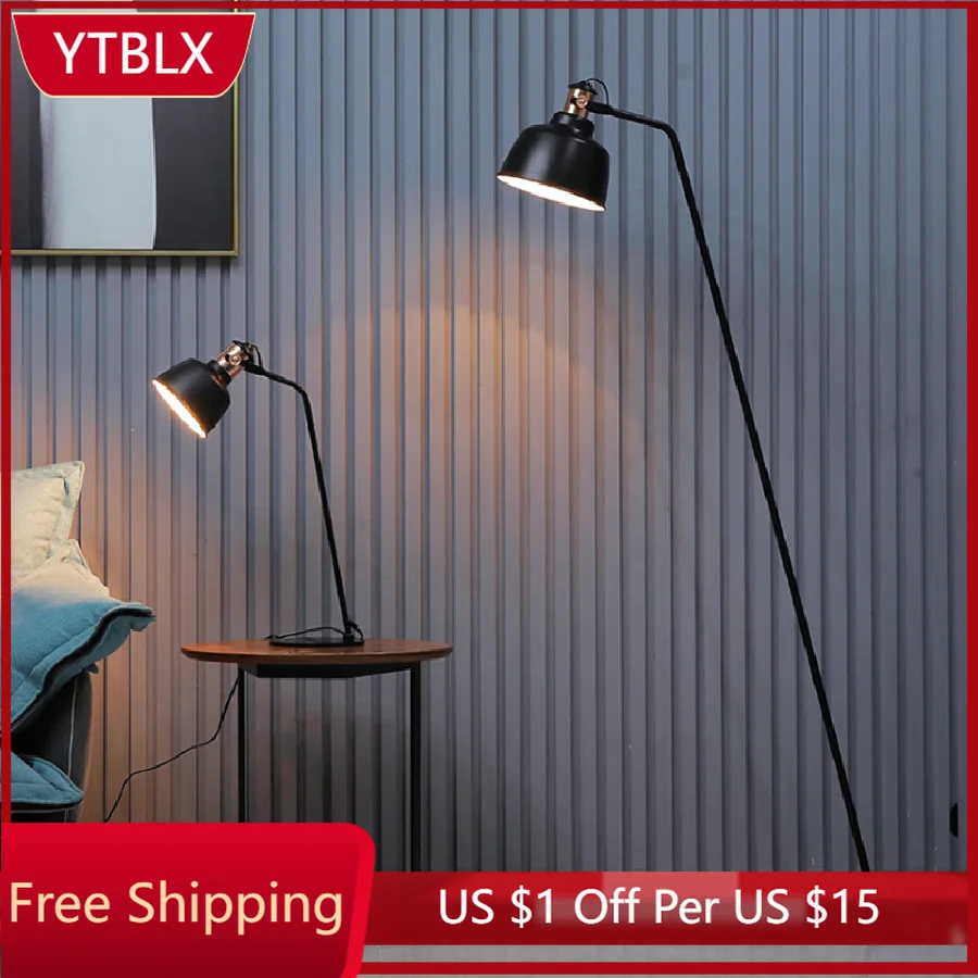

Nordic Minimalist Modern Led Floor Lamp Indoor Lighting Study Living Room Home Decor Corner Standing Light Bedroom Bedside Lamp