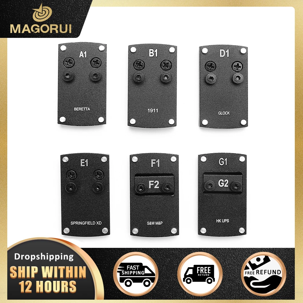 

Оптика Beretta для Glock 1911 M & P, крепление для прицела пистолетного рефлекса, адаптер для прицела, пластина для прицела, для прицела с микрокрасной...