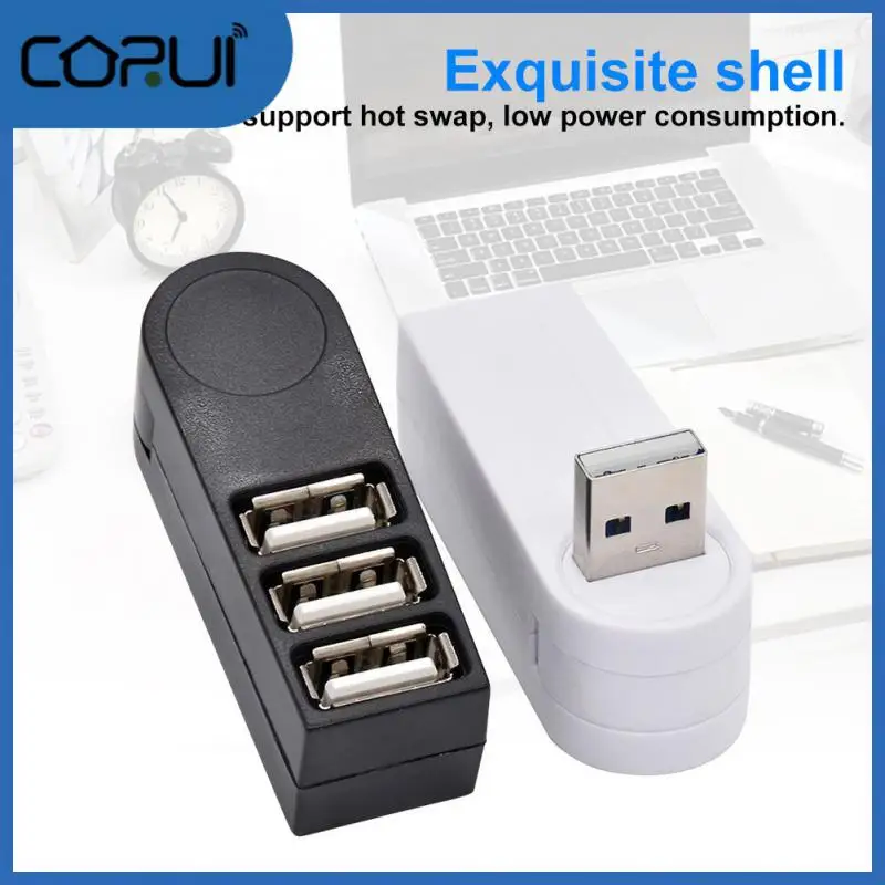 

Portable Usb 3 Port Splitter Multi-function Usb Docking Station 480mbps 3-in1 Extender Hub For Notebook Mouse Keyboard Universal