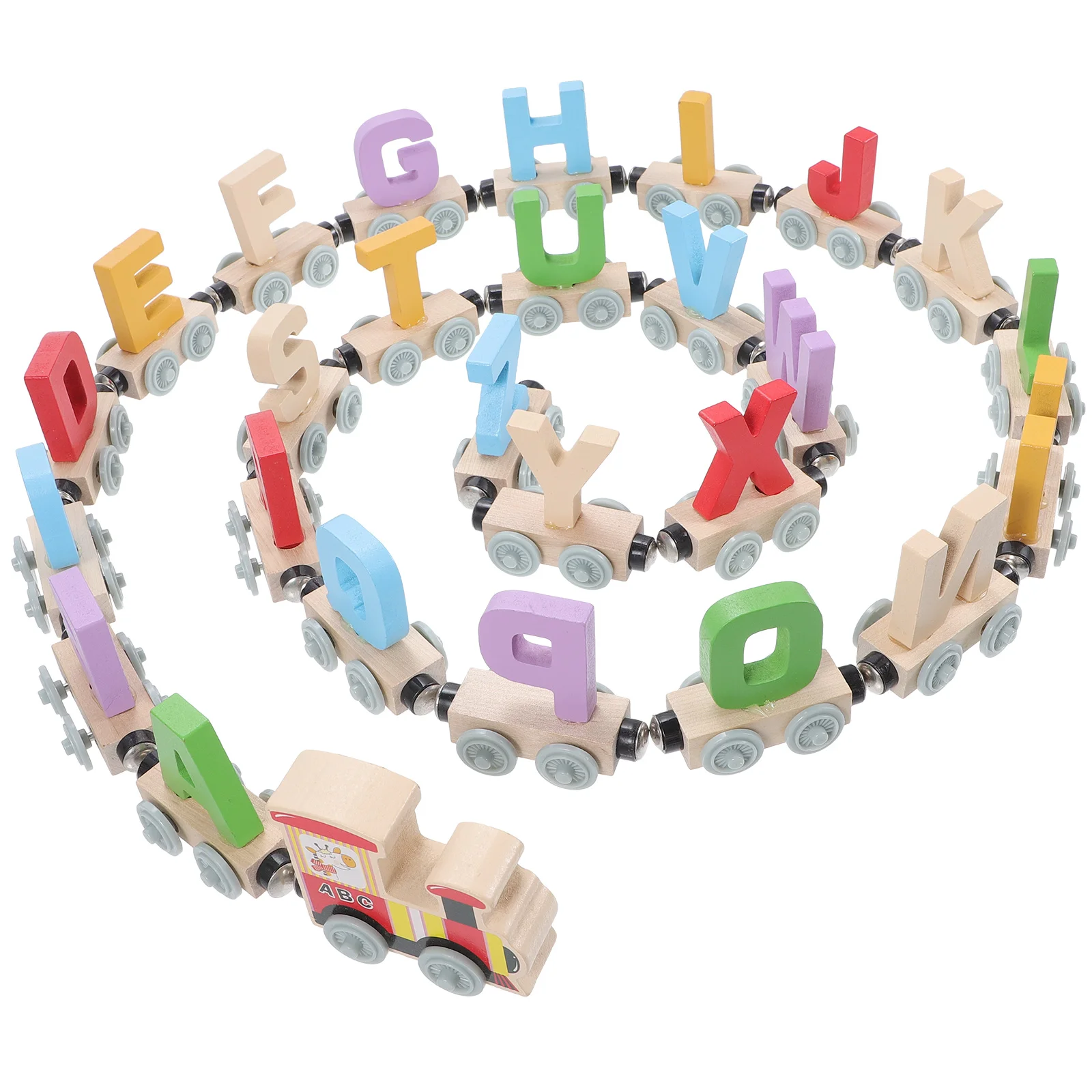 

Magnetic Force Alphabet Train Baby Toys Kids Preschool Classroom Must Haves Wood