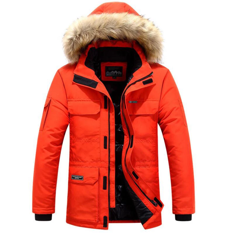 

Winter Jacket Fur Collar Thicken Warm Long Coats Men Outwear Casual Street Fashion Windbreaker Keep Warm Jackets 5XL 6XL Clothes
