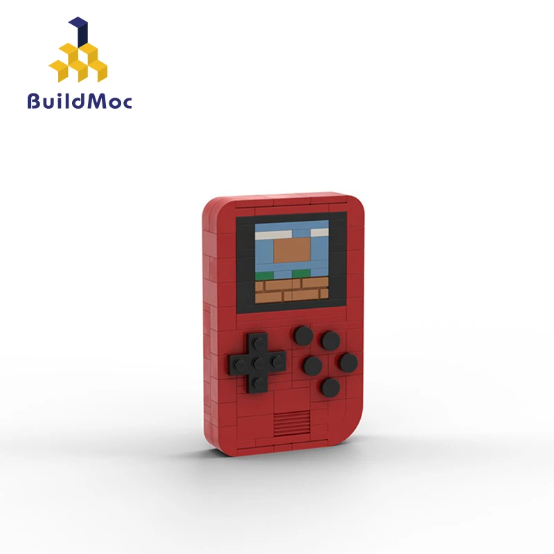 

BulidMOC Games MINI Portable Retro Console Handheld Game Advance Players Boy Building Blocks Bricks Toys Kid Gift