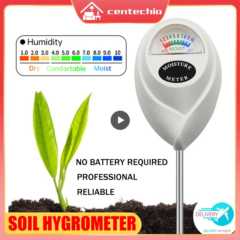 

Soil Moisture Sensor Meter Detector Metal Probe Gardening Plant Flower Water Analyzer Test Instrument Hygrometer Newest Tool