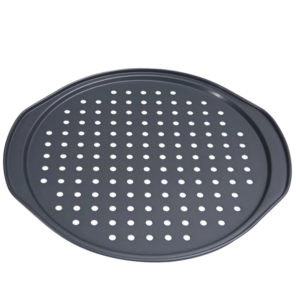 

Pizza Pan Bakeware Tray Baking Non Stick Cake Professional Pans Vented Oven Kitchen Aluminum Round Dish Crisper