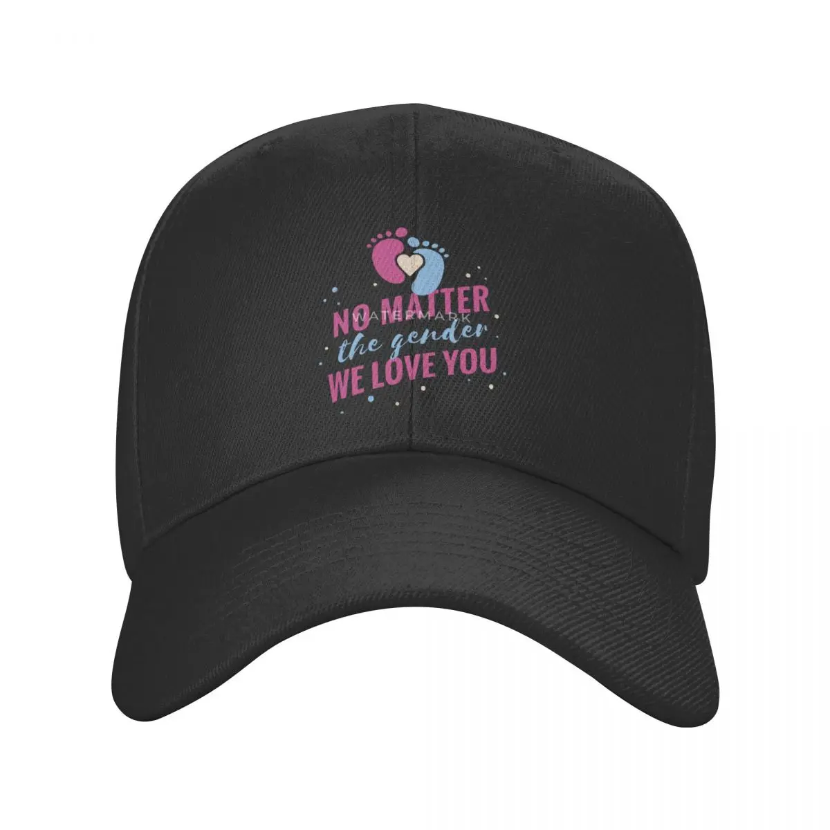 

No Matter The Gender We Love You Gender Reveal Casquette, Polyester Cap Modern Moisture Wicking Suitable For Daily Nice Gift