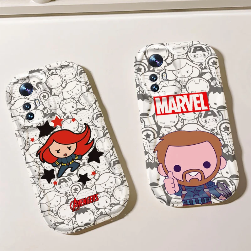 Милый мультяшный чехол из ТПУ Для Xiaomi Mi 14 12 12T 11 Lite Poco X6 X5 X4 X3 M3 F4 Pro