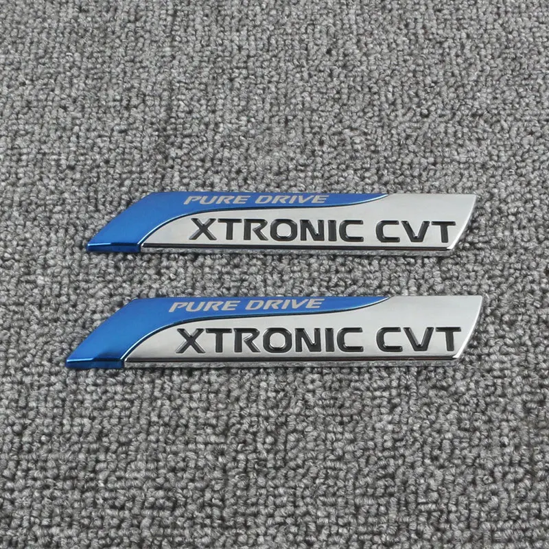 

PURE DRIVE XTRONIC CVT letter logo car stickers for Nissan Sylphy Teana hacker Trent modified fender side door CVT trunk label