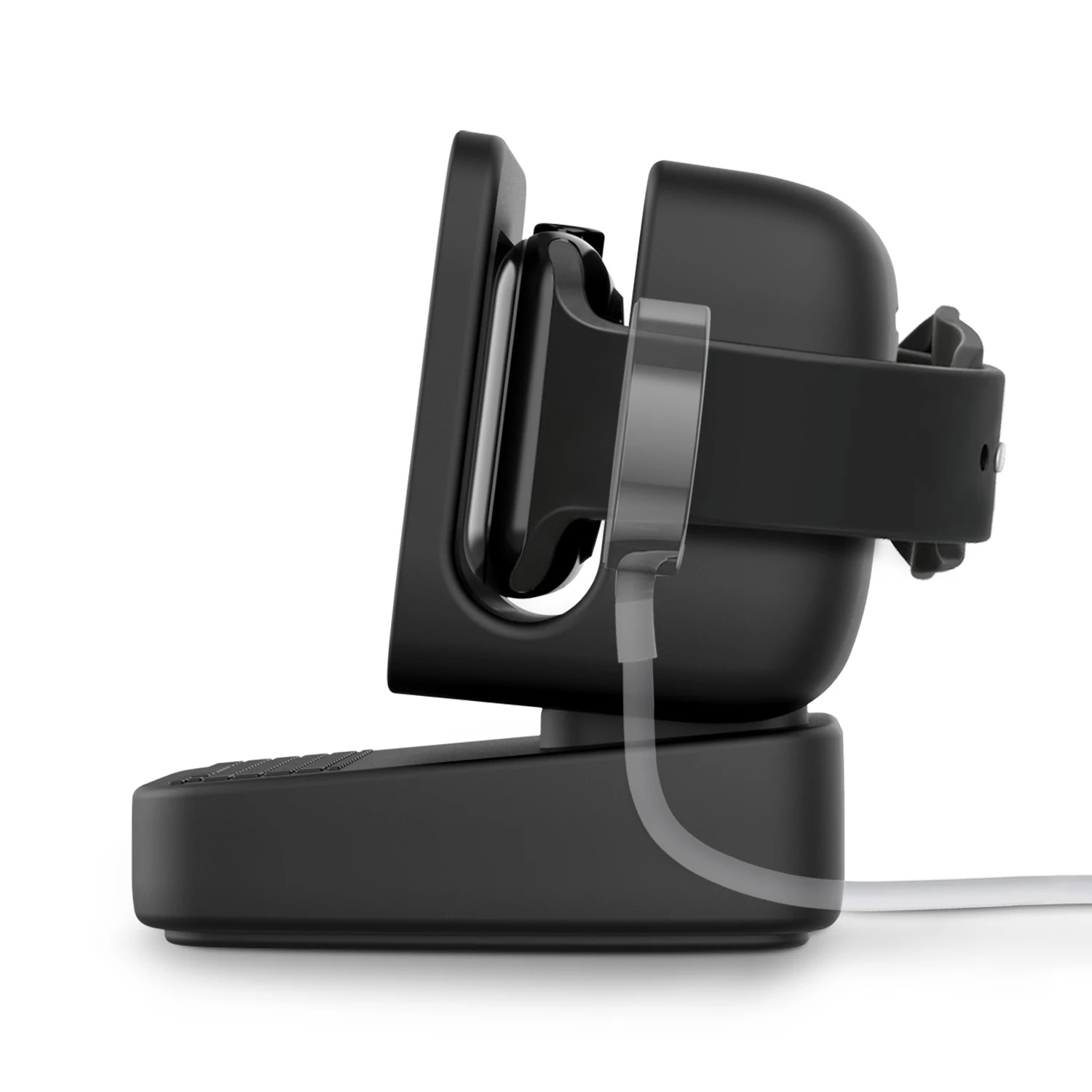 Charging Stand for Apple Watch 7 6 5 4 iWatch 3 2 1 Silicone Dock Holder Retro Computer Pattern Nightstand Keeper Bracket Base