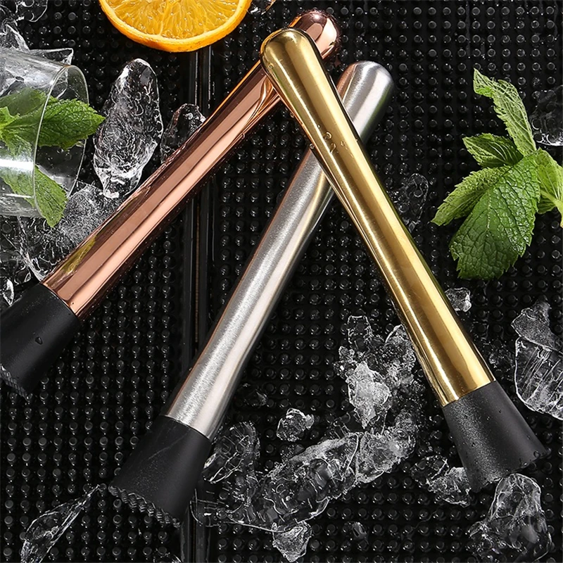 

20.5cm Bar Cocktail Muddler Mojito Stainless Steel Bar Mixer Barware Mojito Cocktail DIY Drink Fruit Muddler Crushed