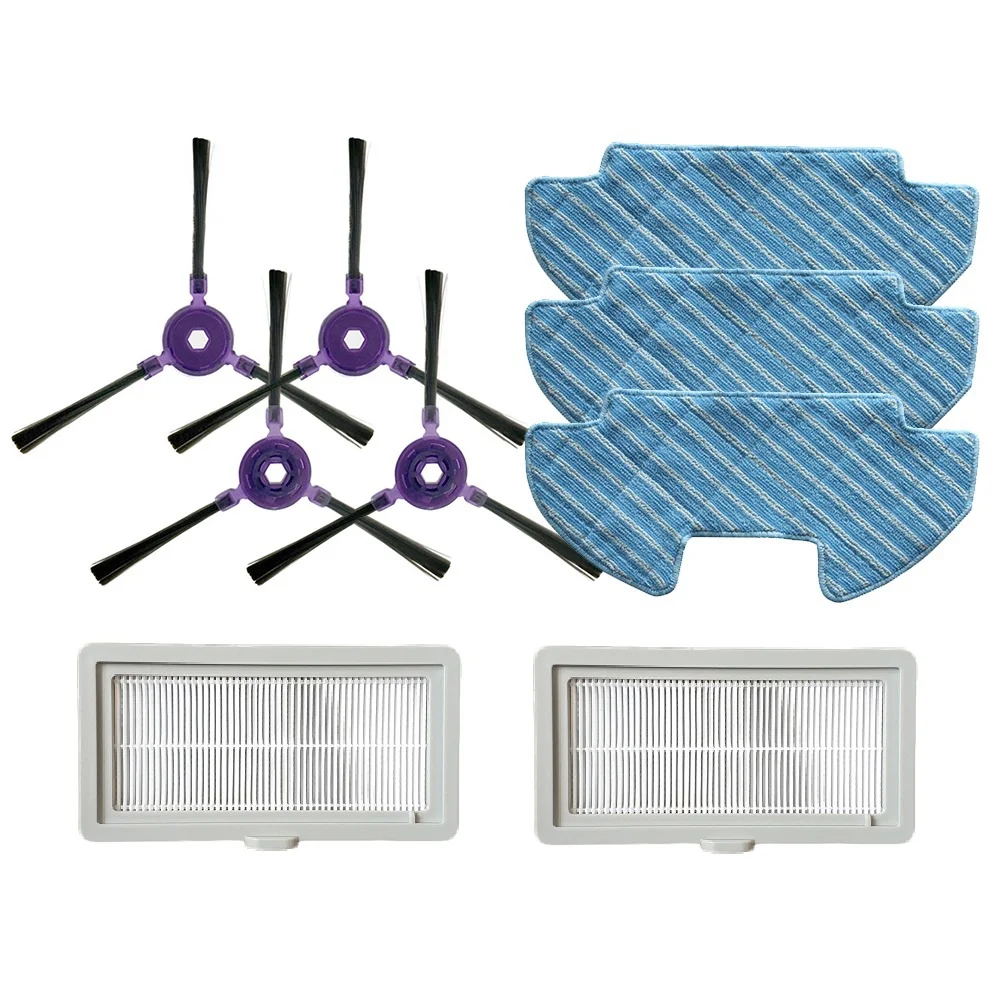 

Main Brush Filters Side Brush Mop Cloth Kit for Samsung Powerbot-E VR05R5050WK Robotic Vacuum Cleaner Floor Cleaning