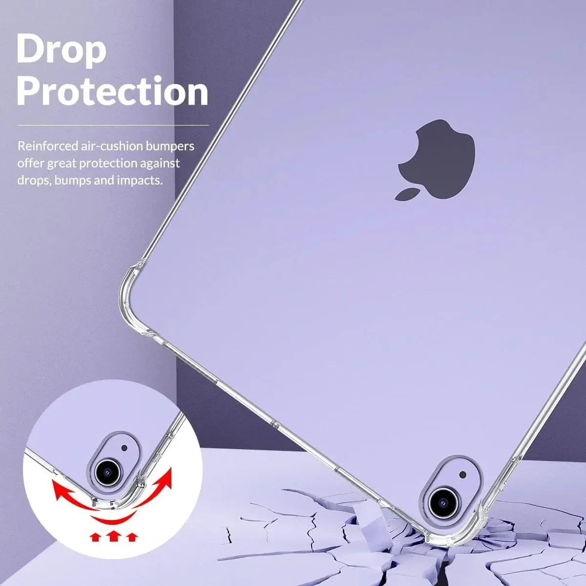 2 шт. силиконовый чехол для iPad Air 11 13 2024 прозрачный мягкая задняя крышка из ТПУ