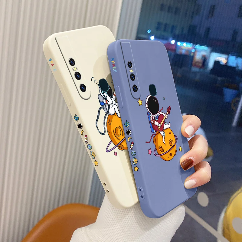 

Guitar Astronaut Phone Case For VIVO Y20i Y20 Y20S Y12S Y30 Y33S Y12 Y15 Y17 Y19 Y21 Y21S S1 Pro Y91 Y91i Y93 Y95 Silicone Cover