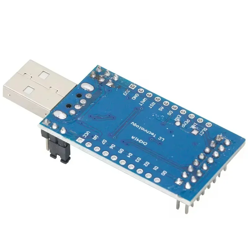 Фото Программатор CH341A USB-UART/IIC/SPI/I2C, преобразователь параллельного порта, модуль с индикаторной лампой состояния работы №3