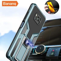 bananq magnetic shockproof bracket cover for motorola g power play stylus 2021 stand phone accessories back cases