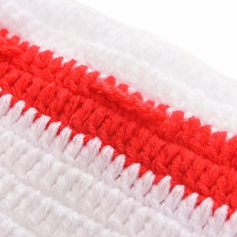 2Pcs/Set Newborn Photography Props Infant Crochet Knit Cute Boxing Clothes  Gloves And Pants Suit Baby Photo Costume