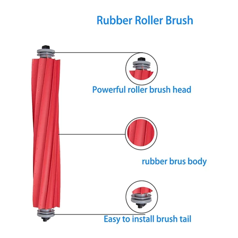 

Roll Brush Hepa Filter Mop Rag Side Brush Accessories for Xiaomi Roborock S7 T7S Plus Vacuum Cleaner Spare Parts