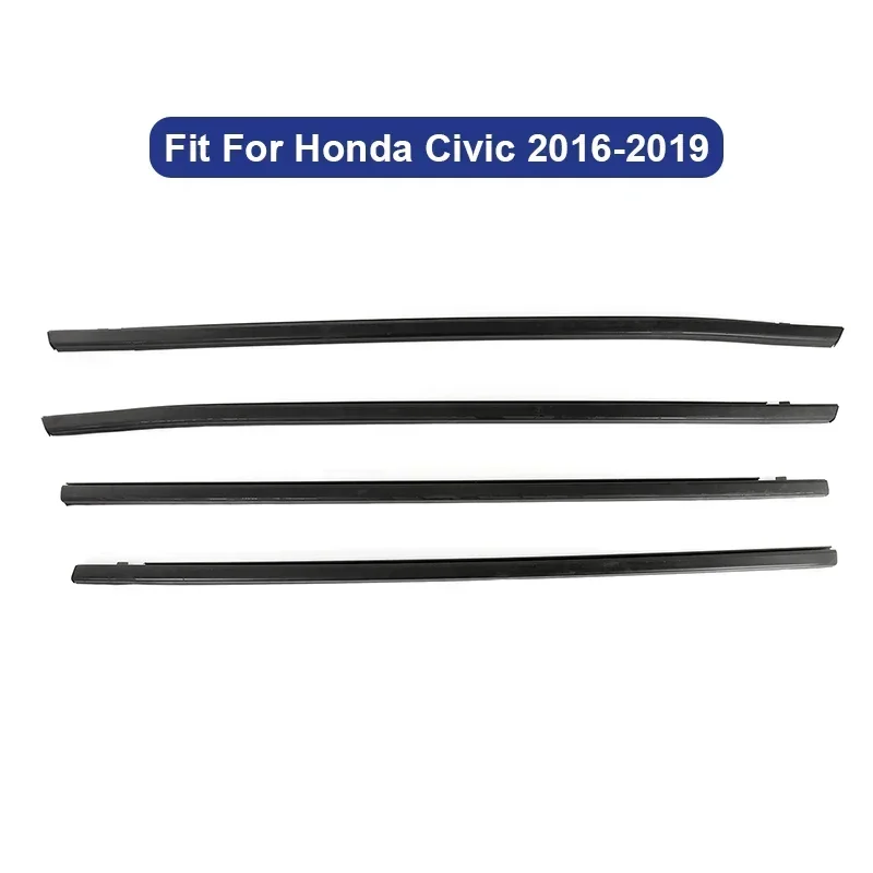 

Автомобильные аксессуары, 4 шт./компл., новые уплотнители для окон, декоративные уплотнители, резиновая отделка, уплотнительные ленты для Honda Civic 2012-2019