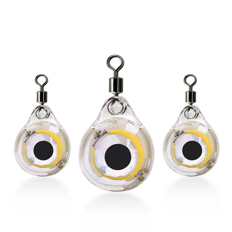 

LED Fish Lamp Mini Fishing Lure Light LED Deep Drop Underwater Eye Shape Fishing Squid Fishing Bait Luminous Lure Fishing Tools