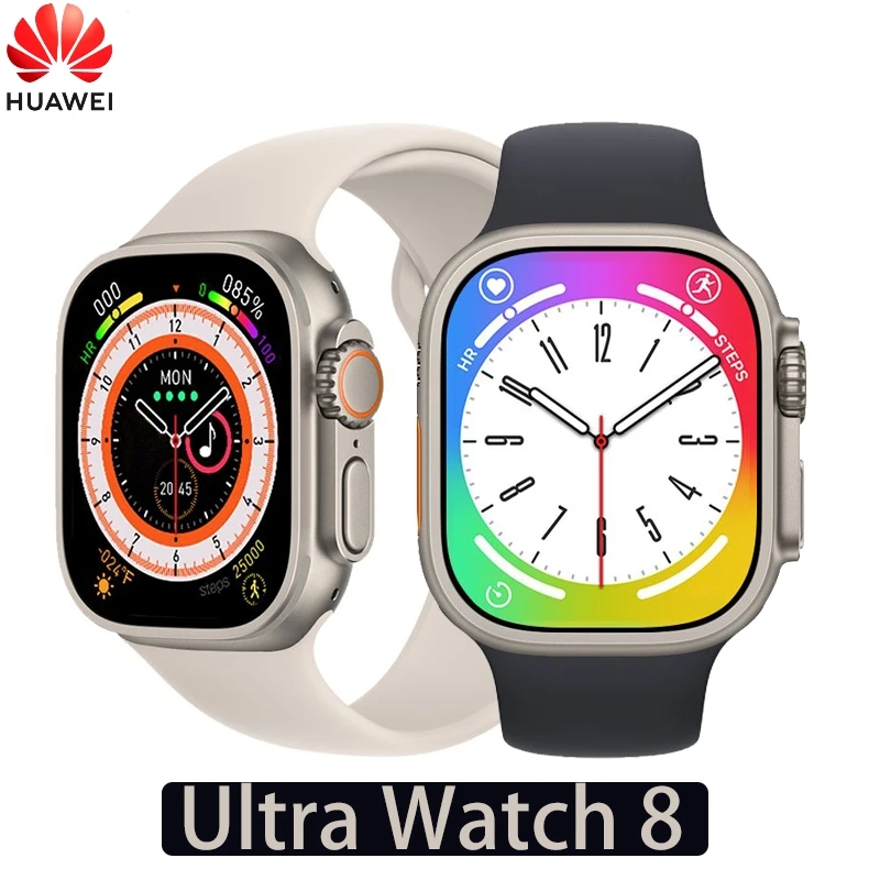 

Huawei GS8 Ultra Sprots Smartwatch For Men Woman Series 8 Original Box NFC GPS Watches For Apple Xiaomi Phone Call Pk HK8 H11