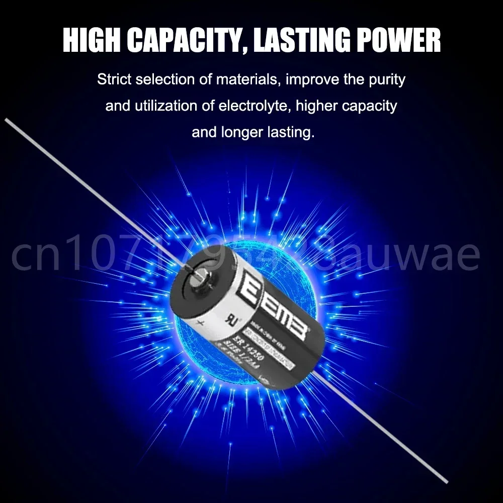 1 шт. ER14250 14250 CR14250SL 1/2AA 1200 мАч 3 6 В литиевая батарея с контактами для оборудования