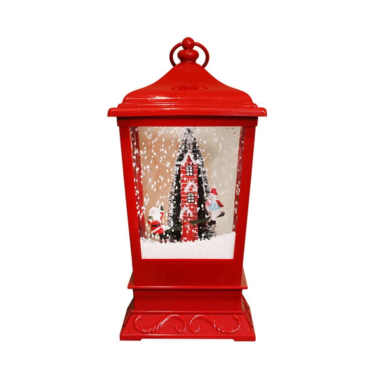 Рождественская музыкальная подвесная лампа со снегом айла даде мы упадем первым снегом