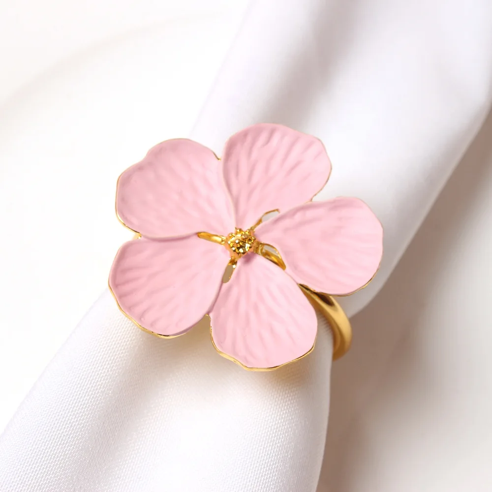 Простая металлическая пряжка для салфеток украшение гостиничного стола кольцо