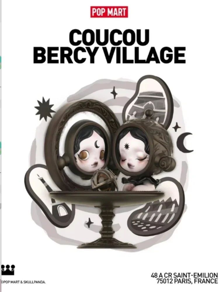 Pop Mart Skullpanda Coucou Bercy деревня кавайная экшн аниме загадочная фигурка сюрприз