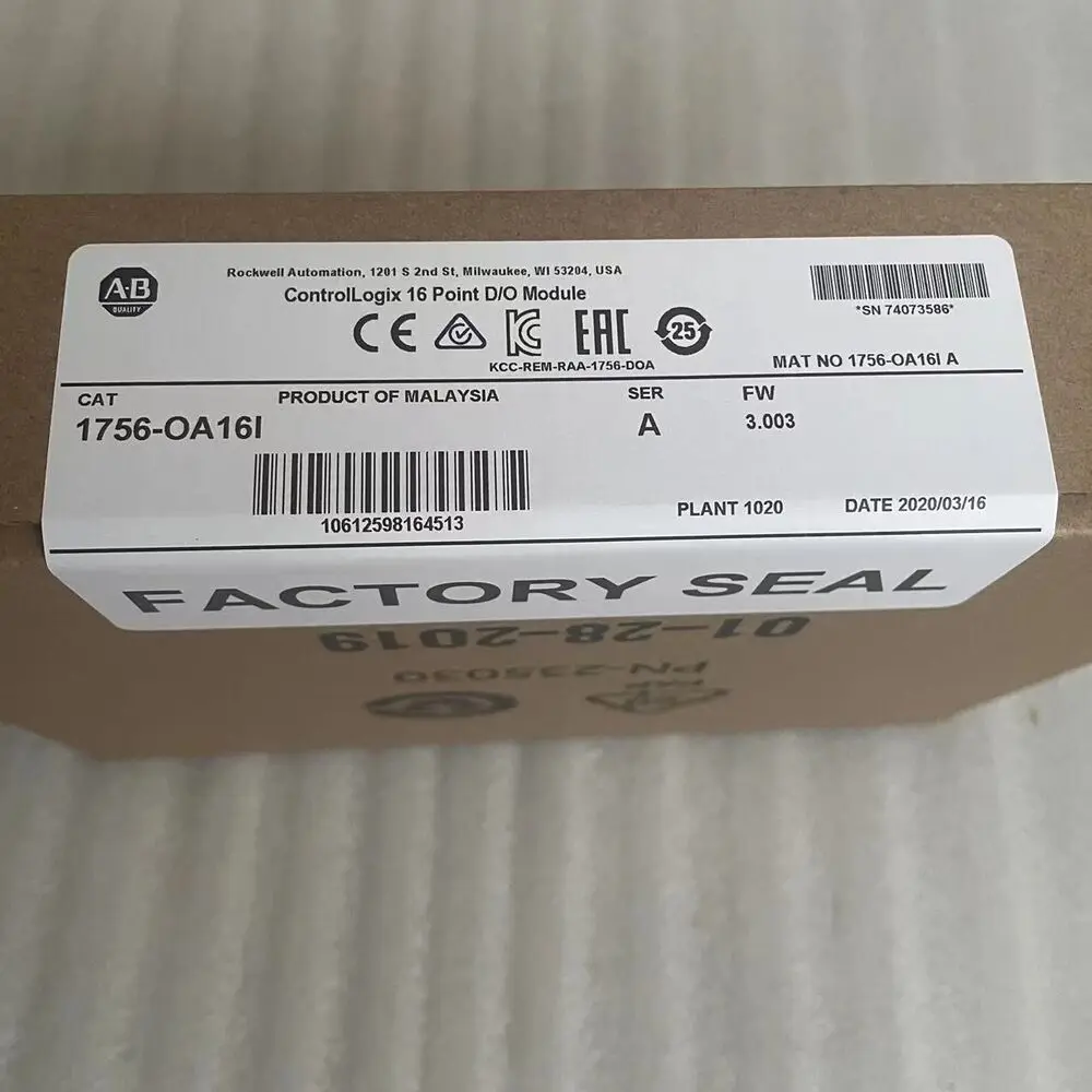 

Allen-Bradley AB 1756-OA16I / A ControlLogix 16 Point D/O Модуль AB 1756OA16I