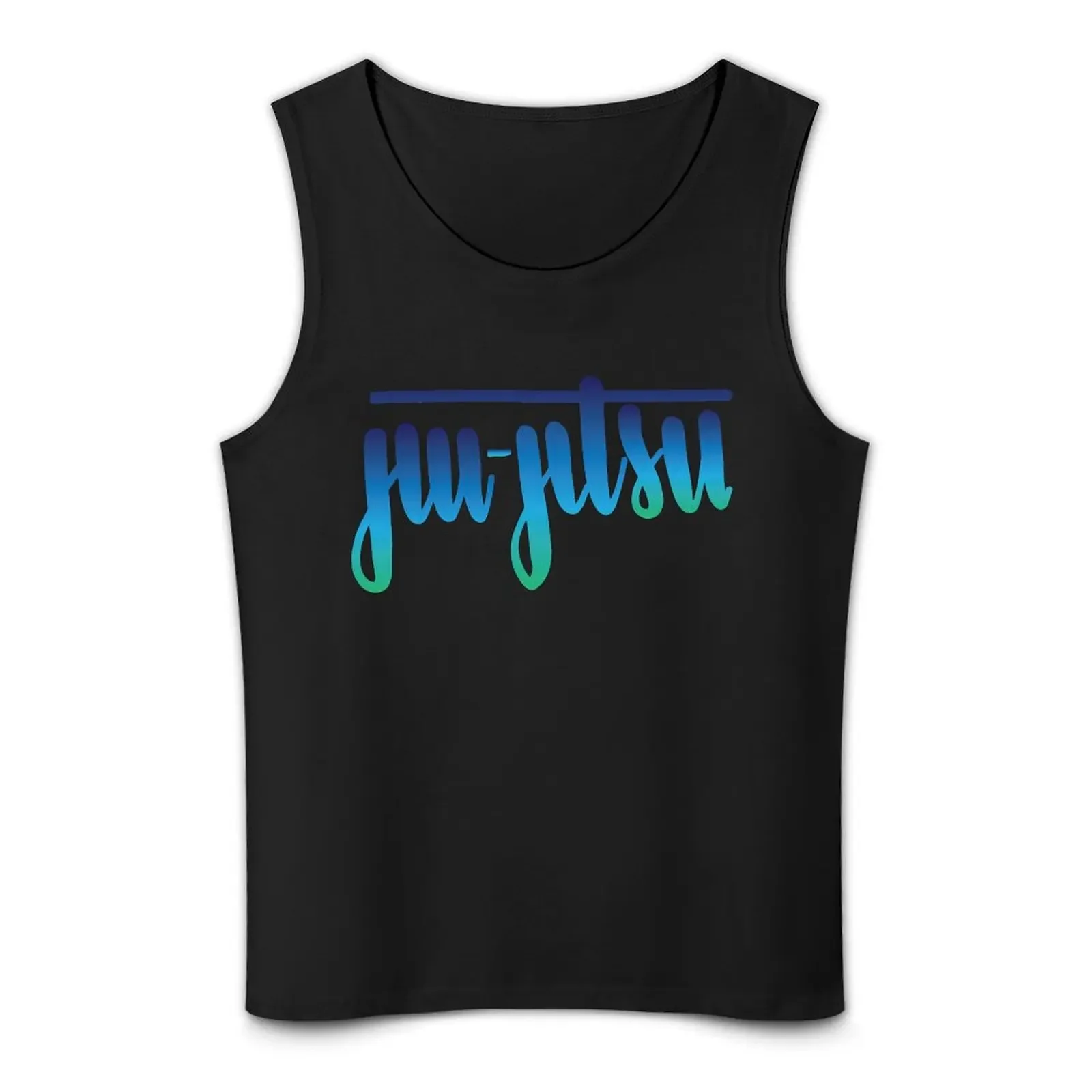 Джиу-джитсу Handlettered Ombre Tank Top спортивные костюмы рубашка без рукавов мужской