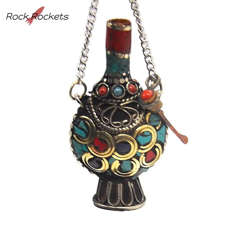 

R&R Arab Classical Style Snuff Bottle 53mm Nepalese Copper Smoking Pipe Home Decoration Smoking Accessories Gadget for Men