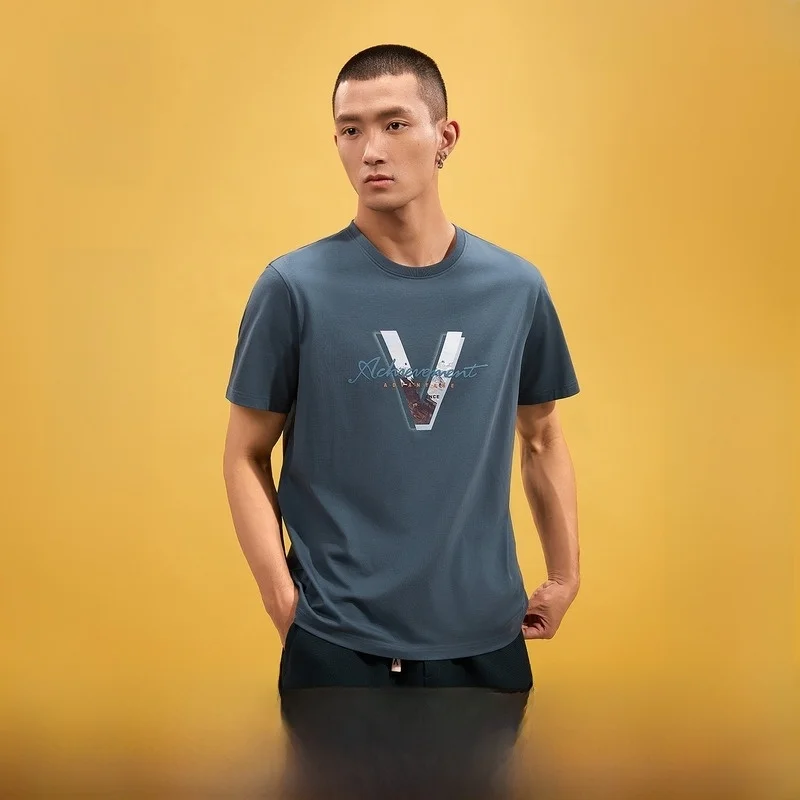 Hla/Hailan домашняя охлаждающая хлопковая футболка Cool Feeling новинка лета 2024 однотонная