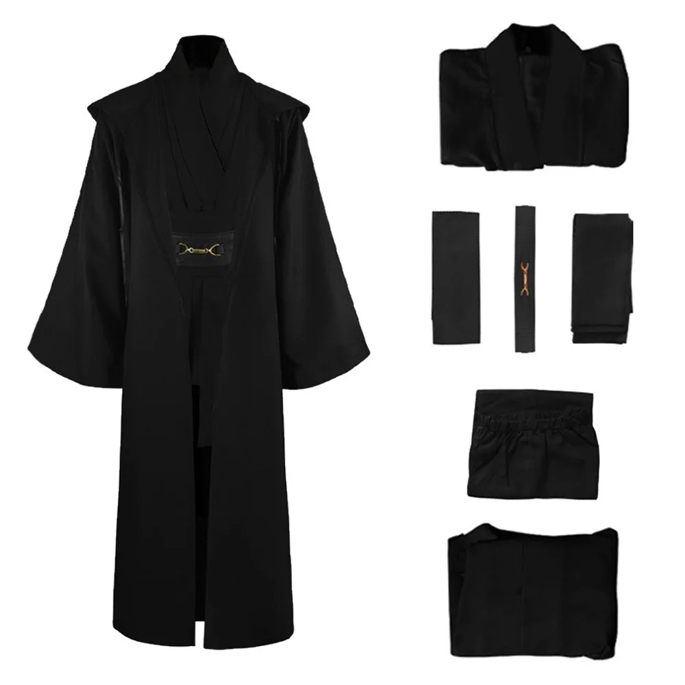 Костюм для косплея джедая Оби-Вана Кеноби унисекс пальто униформа фриара халат