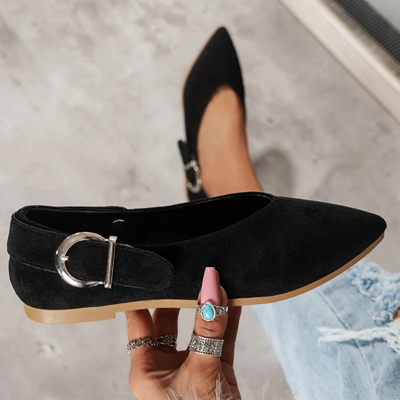 

Повседневная женская обувь на плоской подошве, новые летние сандалии 2023, модная спортивная обувь для бега и ходьбы, классические мокасины с острым носком, женская обувь