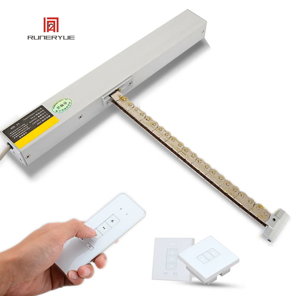 Сверхмощный 40 кг 60 кг, умный офис, 24 В постоянного тока, привод цепи, устройство для спуска затвора, привод, комплект длины хода двигателя