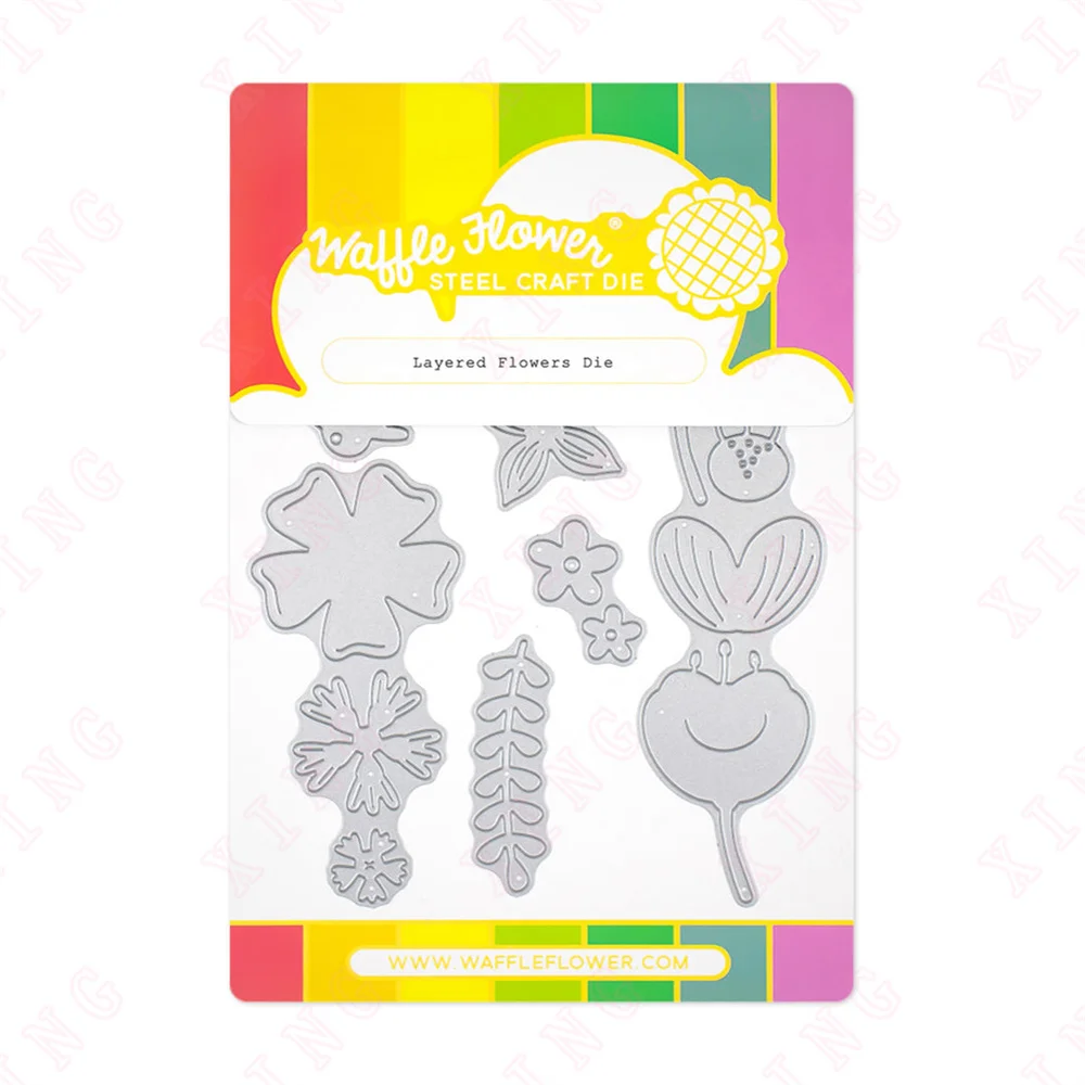

2022 Arrival Scrapbook Diary Decoration Embossing Template New Metal Cutting Dies Diy Greeting Card Handmade Layered Flowers Die