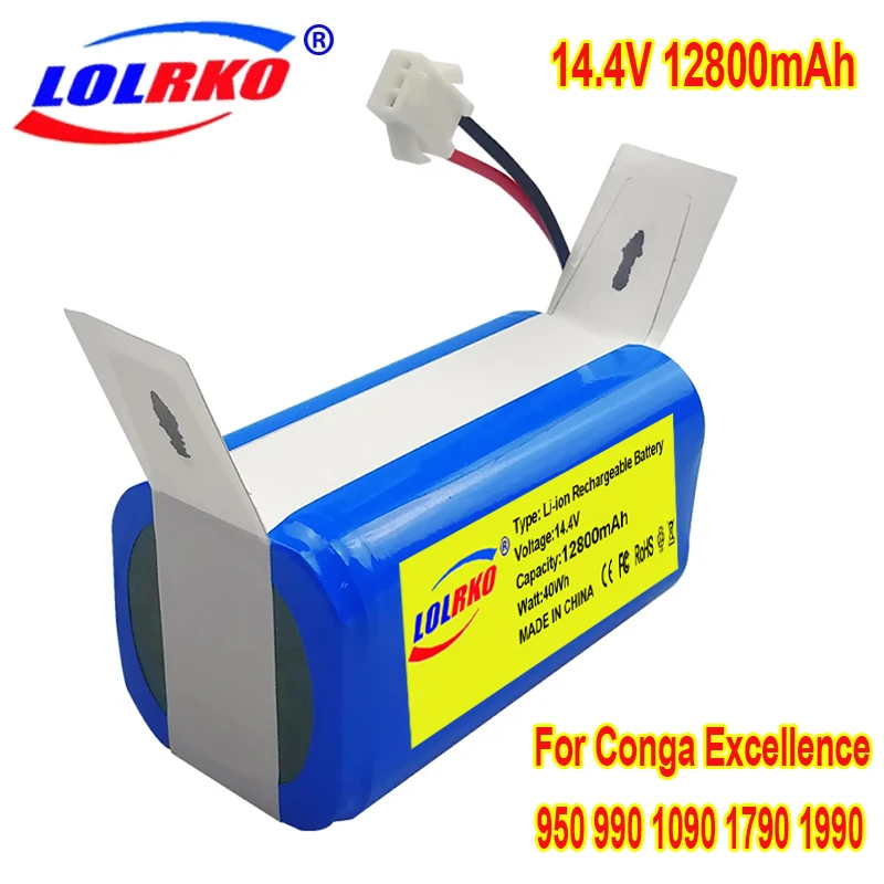 Фото Оригинальная батарея 14.4V 2600mAh - Замена для Robovac 11/Tesvor X500 и Conga Excellent 990/1090/1790/1990/Deebot N79S/N79/DN6 №1