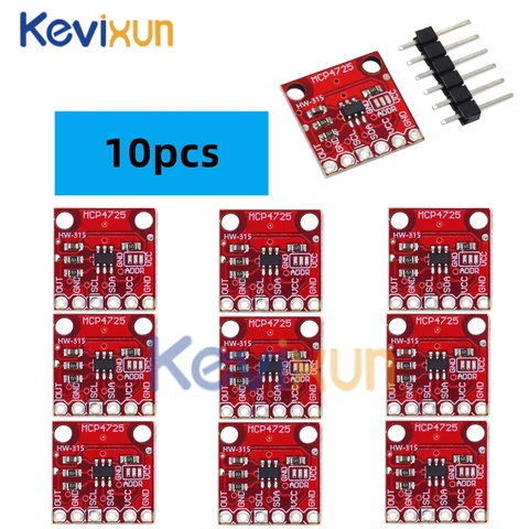 1-10 шт./MCP4725 12 бит I2C DAC цифровой модуль преобразователя, цифровая макетная плата Analong EEPROM для Arduino 2,7-5,5 В