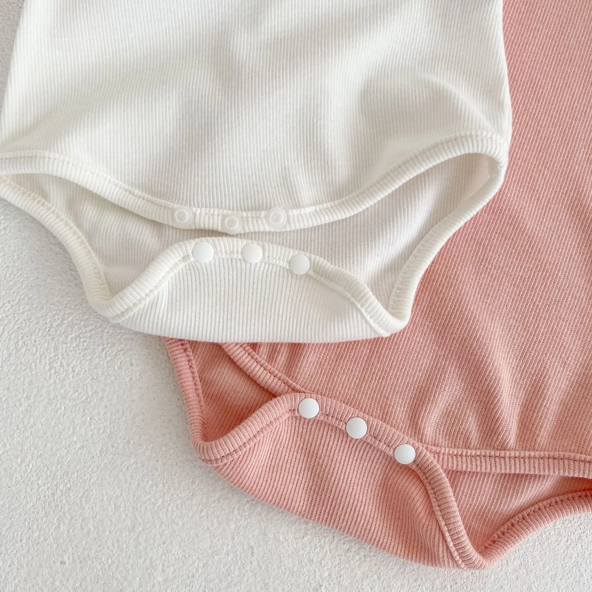 6-24M Baby Girl Ribbed Ruffle Romper Newborn Long Sleeve Jumpsuit Pants Hat Girls Sunsuit Outfit 3pcs Baby Autumn Clothing