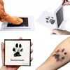 2 Set Safe Non-toxic Baby Footprints Handprint No Touch Skin Inkless Ink Pads for 0-10 Months Infant Pet Dog Footprint Souvenir 3