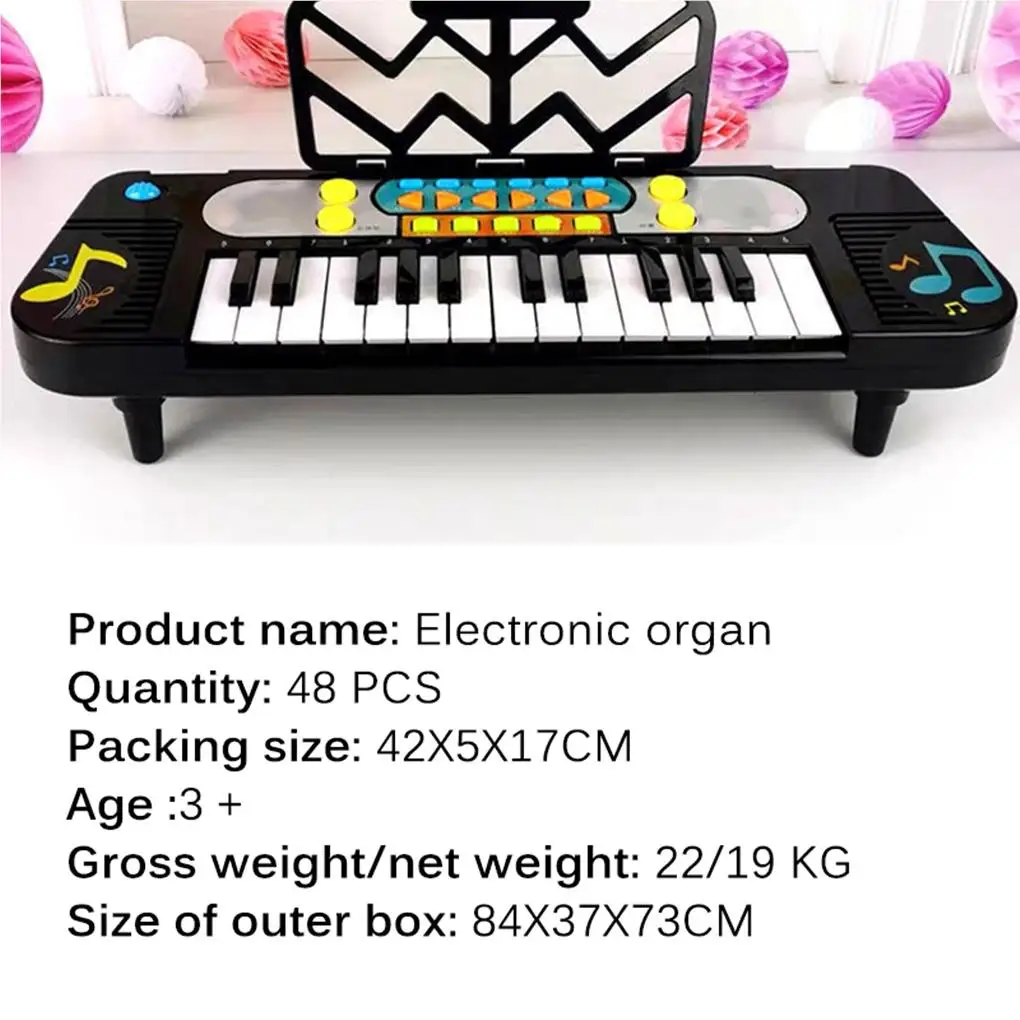 

Electronic Piano 25 Keys Early Home Musical Instrument Learning Toy