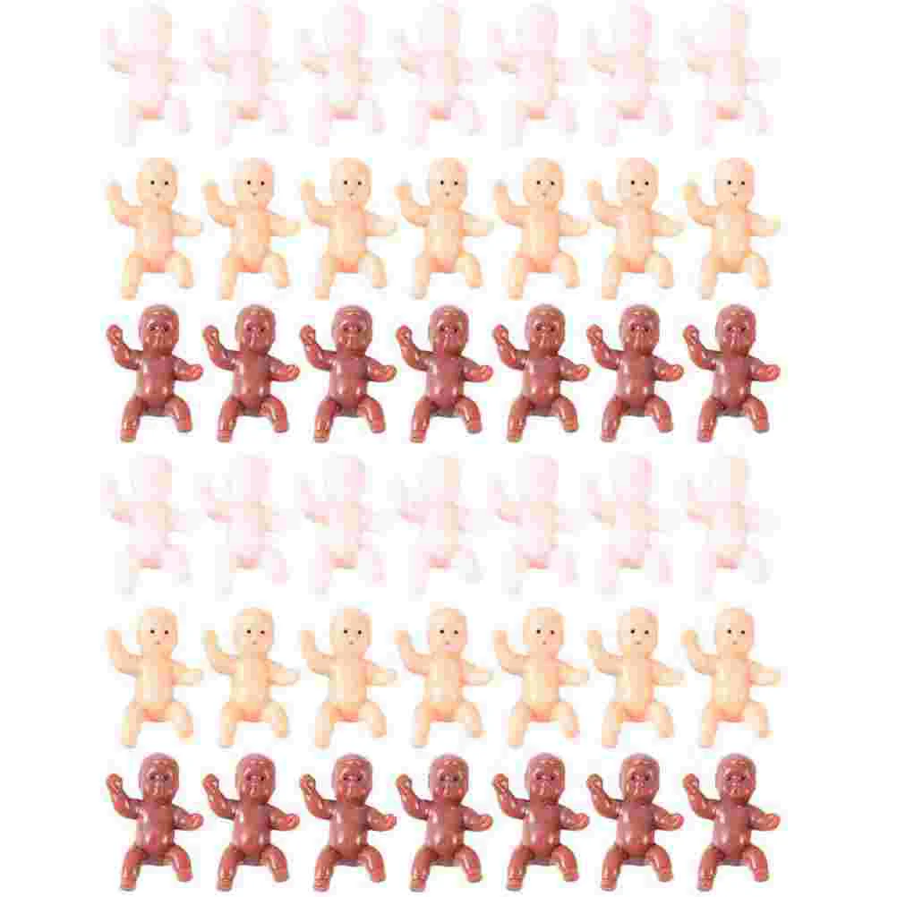 

120 Pcs Plastic Baby Toys Mini Shape Shower Miniature Statue Bath Game