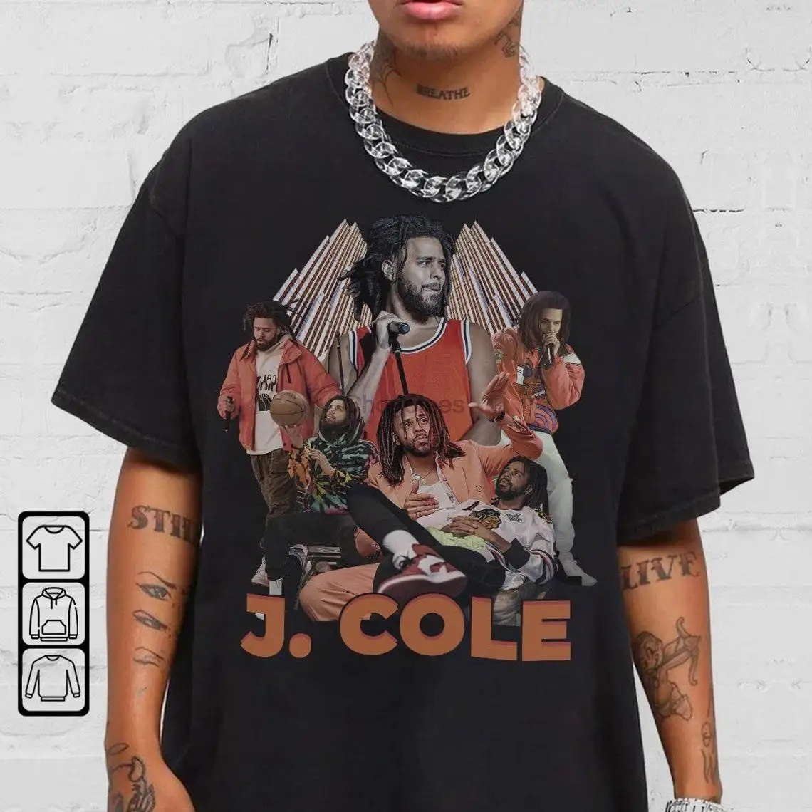 Kaos J Cole JCole Dreamville Vintage Bootleg Rap T ShirtStreetwear Men t  shirt Women - AliExpress