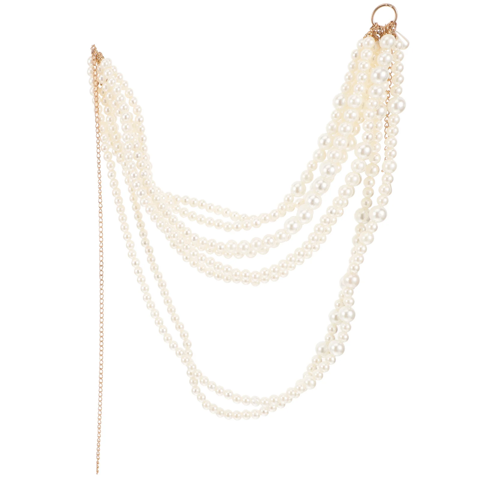 

Pearl Body Chain Multi Layer Waist Chain Women Dress Belt Beach Party Belly Chain Jewelry