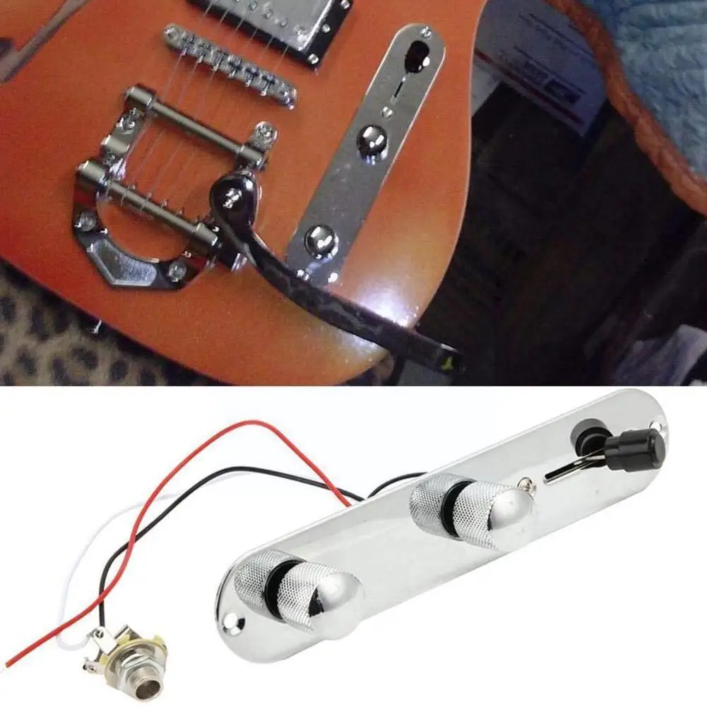 Фото Плата управления Telecaster, Предварительно Проводная плата управления без разъема, совместимая с электрогитарным инструментом, электрической ... №1