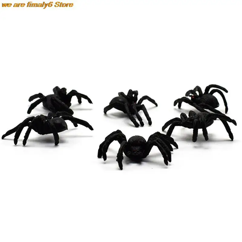 

5 шт., черный паук с привидениями, 4,5 см