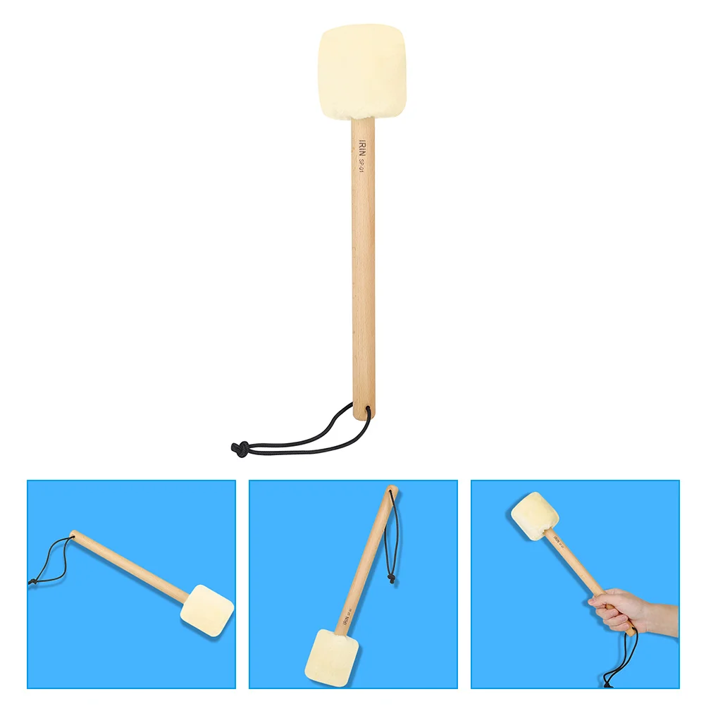 

Large Bass Drumsticks Wooden Handle Mallet Pedalboard Musical Instrument Marching for Plush Head Patch