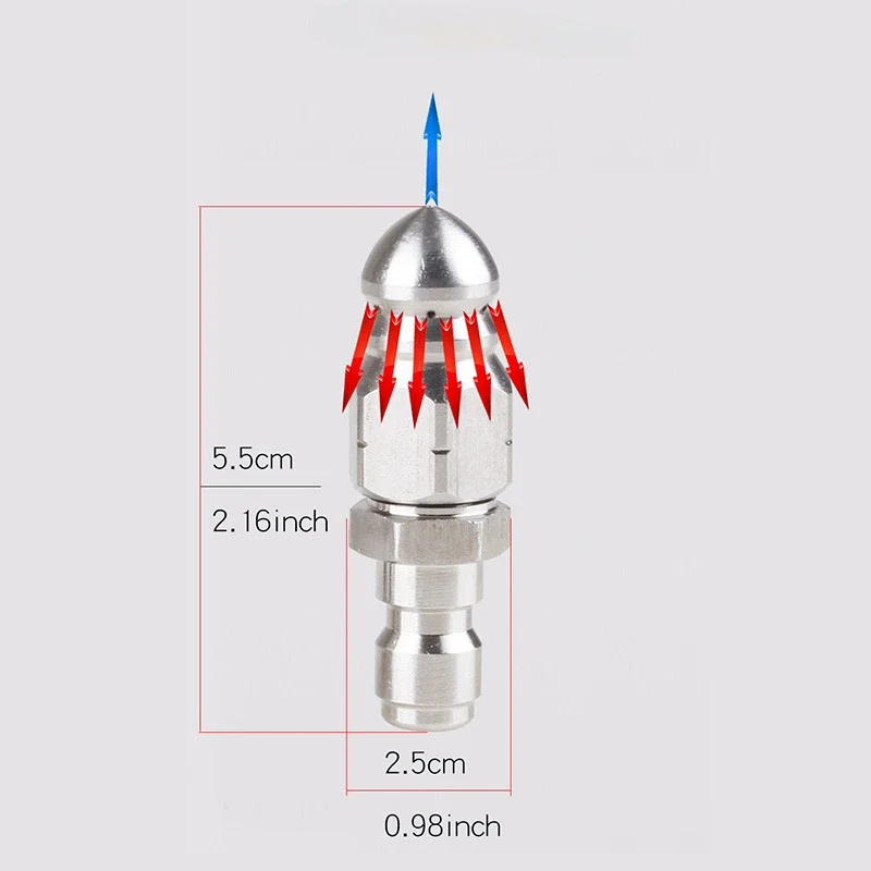 G1/4&quot Быстроразъемное сопло для очистки канализации Шланг высокого давления