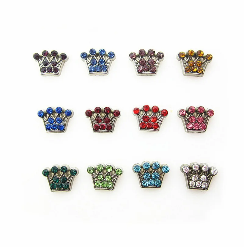 Смешанный камень кристалл голова Микки цветок корона лапа 60 шт./лот плавающие