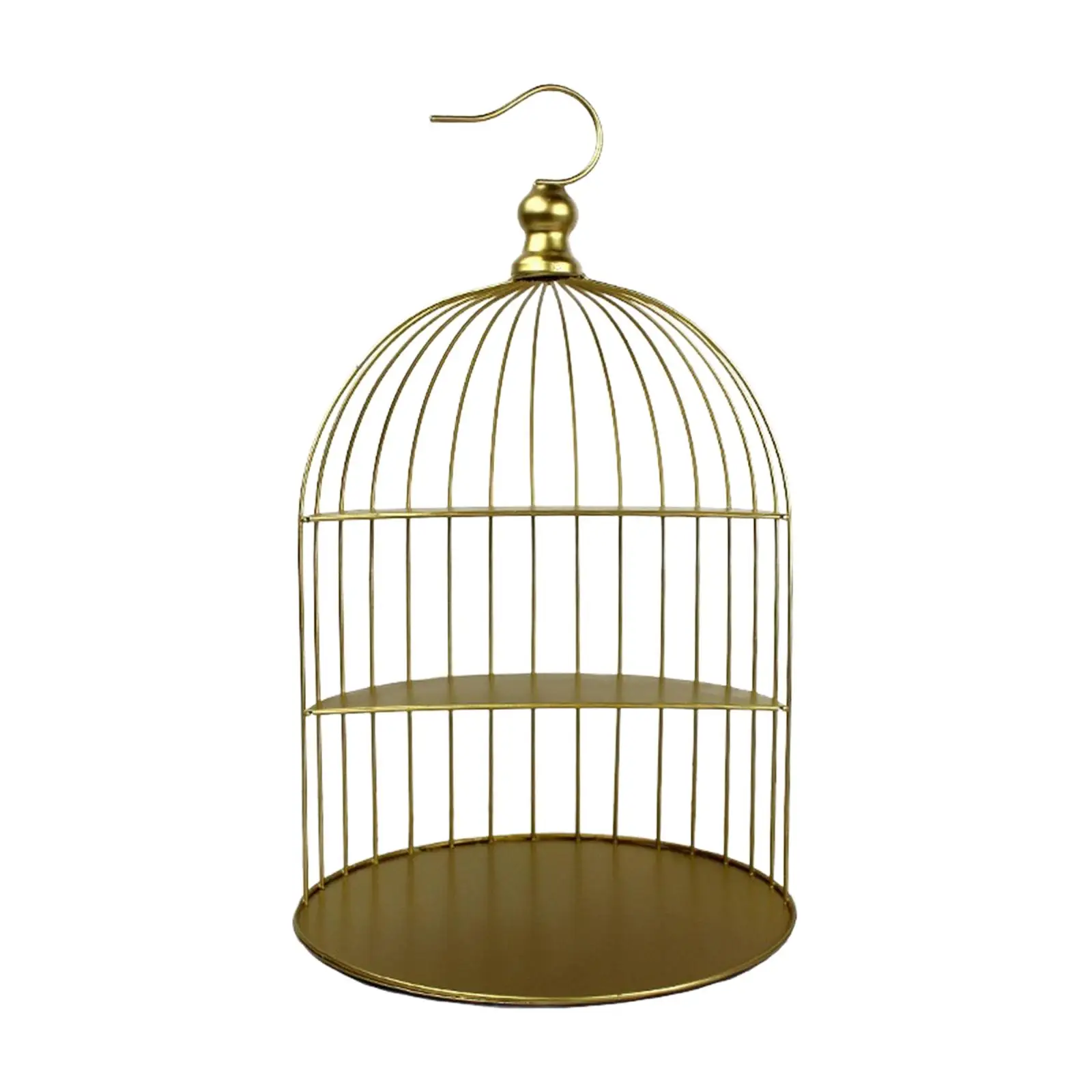 

Birdcage Cake Stand Make up Bird Cage Food Container Holder Case Cosmetic Jewellery Dresser Countertop Tiered Dessert Stand