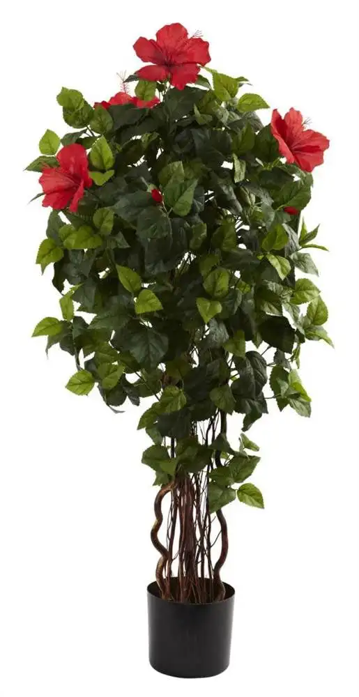 

Hibiscus Artificial Tree in Green and Red